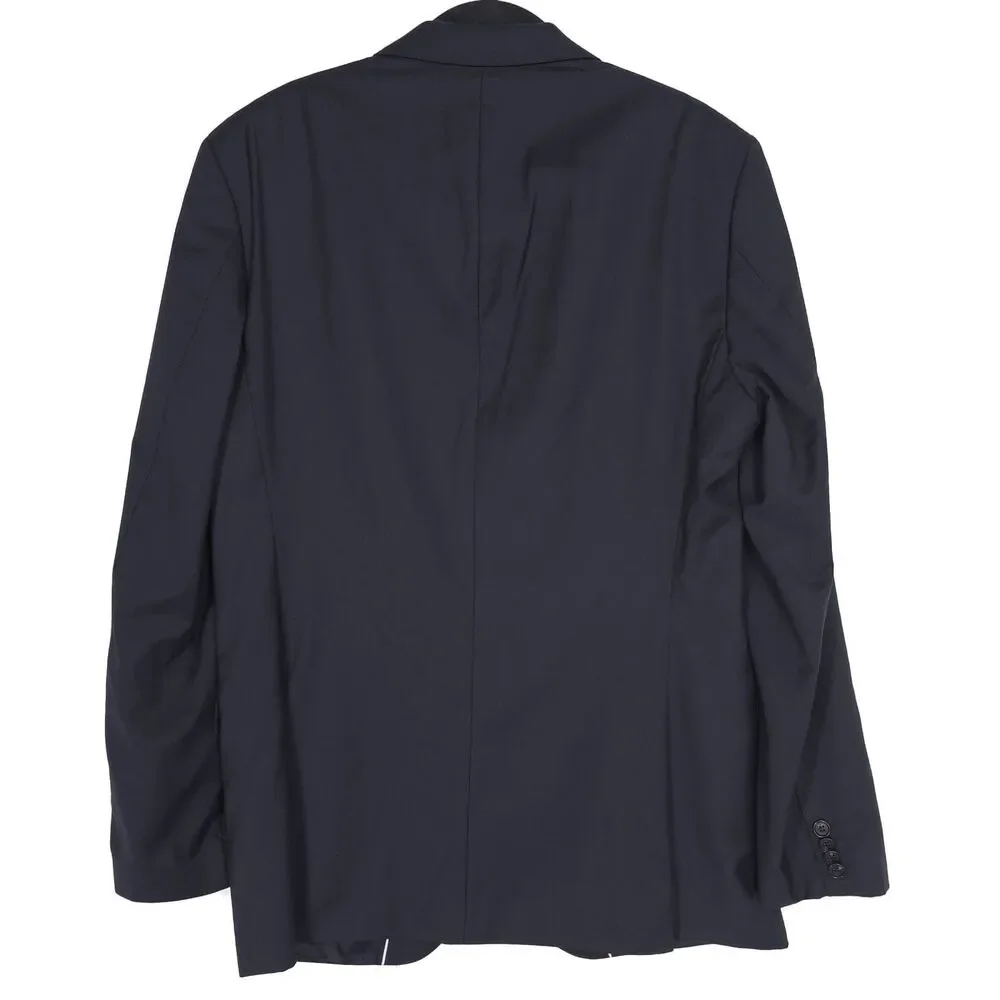 HUGO BOSS Guabello Super 120s 100% Virgin Wool Blazer Sport Coat Black Italy 40L